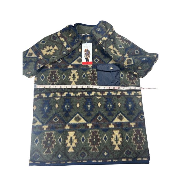 Weatherproof Vintage Fleece Women's Medium Pullover Aztec Pattern Sweatshirt NEW - Picture 5 of 8